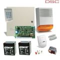 Kit sistem alarma antiefractie cu 8 zone, DSC PC1404
