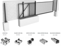 Kit sistem poarta culisanta autoportanta Seria 2000