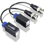 Video balun pasiv cu fir pentru camere de supraveghere video HD-CVI sau HD-TVI