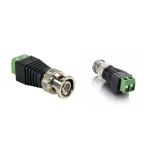 Mufa conector BNC verde cu surub