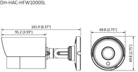 Schema - dimensiuni Dahua HAC-HFW1000SL