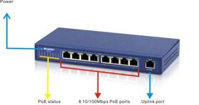 Switch PoE 8+1 porturi 10/100M LS5108P