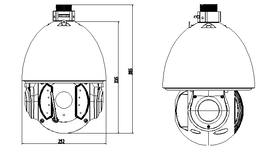 Schema speed-dome IP Dahua SD6AW220-HNI