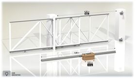 Sistem poarta culisanta autoportanta telescopica, Cais Follow Me Kit