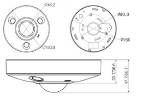 Dahua IPC-EBW81200 dimensiuni