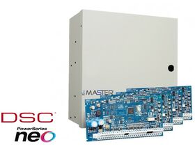 Centrala sistem alarma cu 8 zone extensibila la 32 zone, 4 partitii, DSC NEO-2032NK