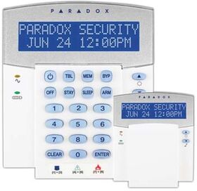 Tastatura LCD, pe fir, 32 zone,transceiver 433Mhz,telecomanda inclusa, Paradox, K32LX