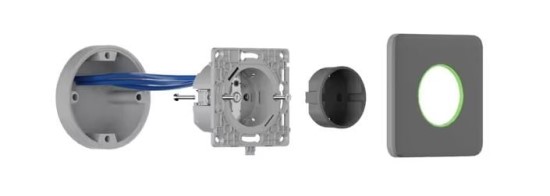 Priza de perete cu impamantare AJAX OUTLETCORE (BASIC) TIP F 55 - ULTRAMASTER.RO