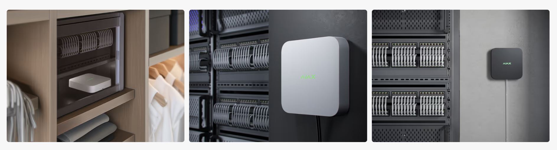 NVR 16 canale video IP, 4K, detectie miscare, Ajax NVR (16-ch) Alb - ULTRAMASTER.RO